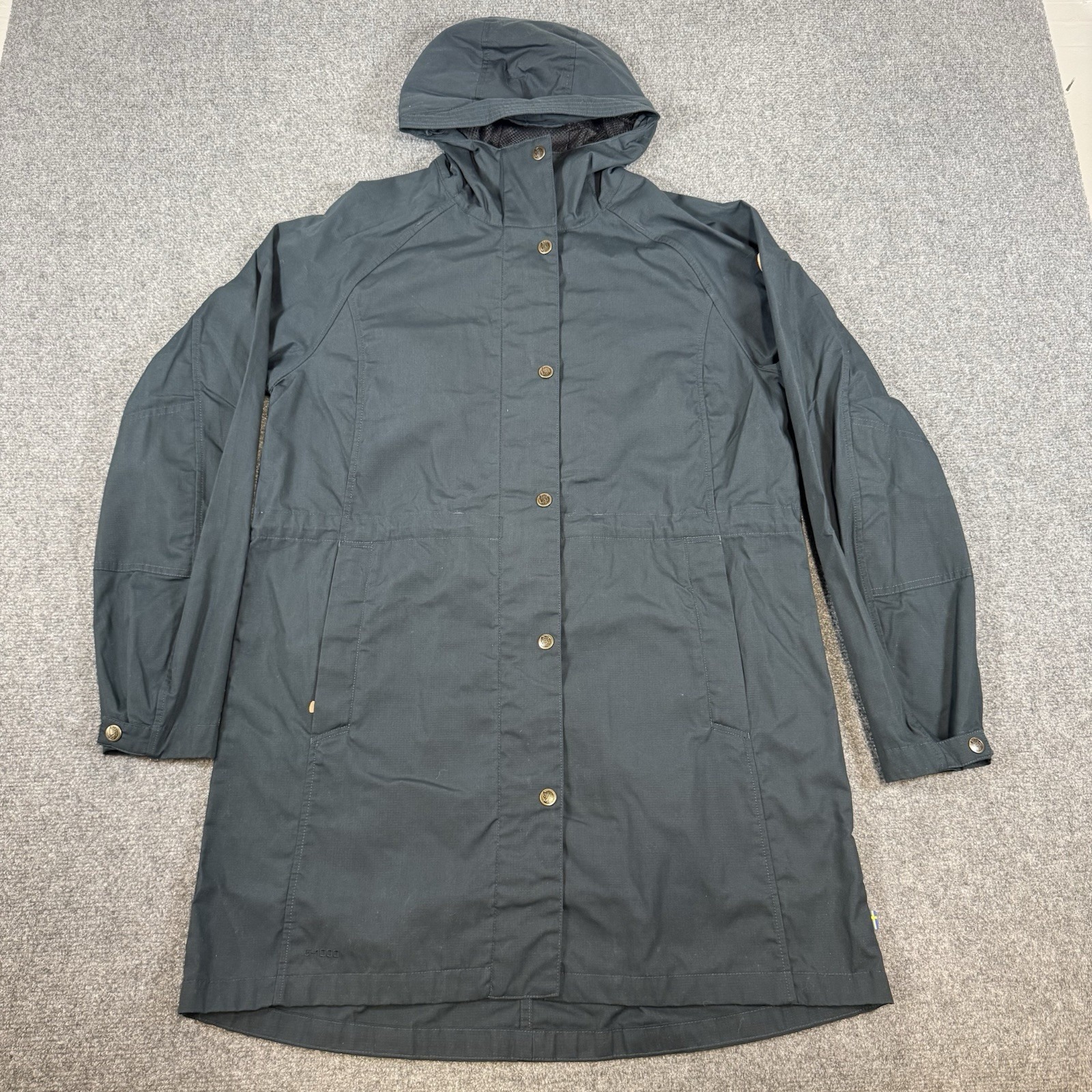 Fjallraven Karla Lite Jacket Womens Small Blue G-1000 Outdoors Full Zip